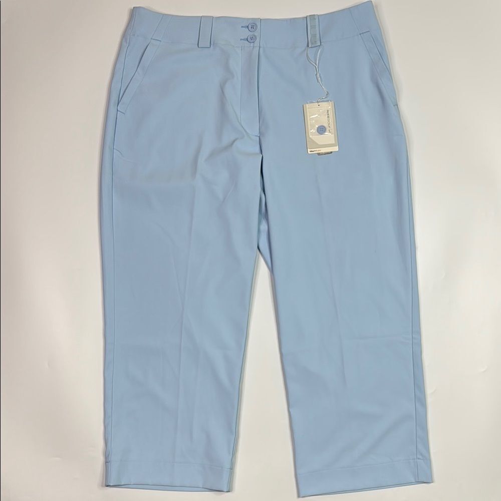 Nike FitDry 256860 Blue Golf Capri Pants NWT Size 12 Flaw